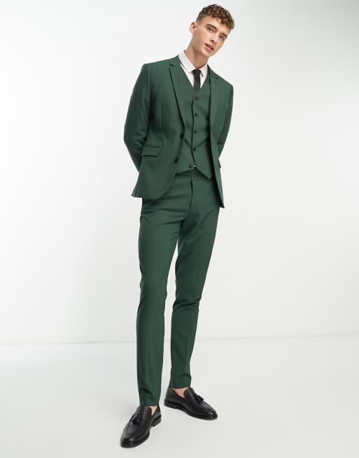 Forest green 2024 suit jacket