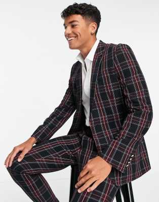 asos tartan suit