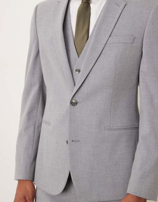 ASOS DESIGN skinny suit jacket in grey, 5 of 5