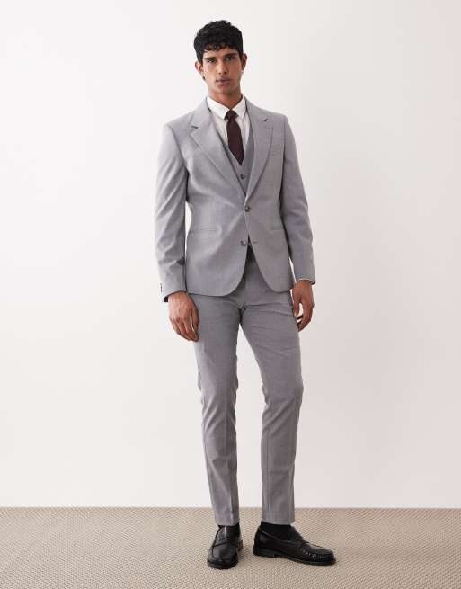 ASOS DESIGN skinny suit jacket in grey, 2 of 5