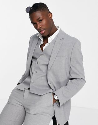 ASOS DESIGN skinny suit jacket in grey - ASOS Price Checker