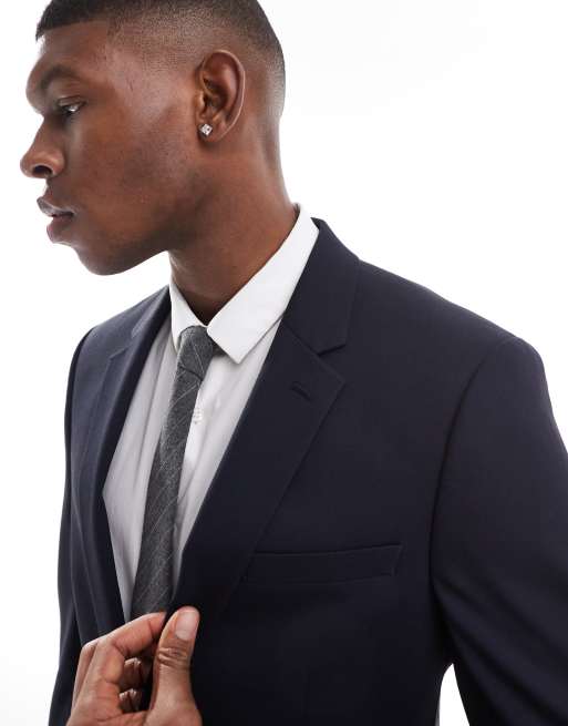 ASOS DESIGN skinny suit jacket in navy