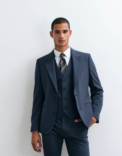 ASOS DESIGN skinny suit jacket in navy - view 1