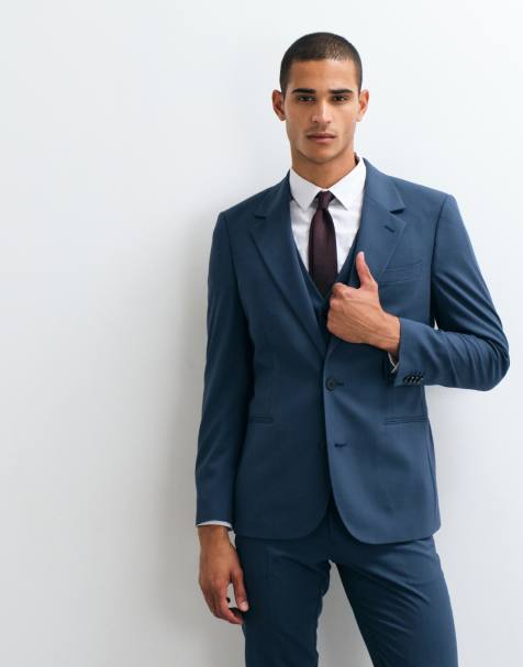ASOS DESIGN skinny suit jacket in navy - view 1