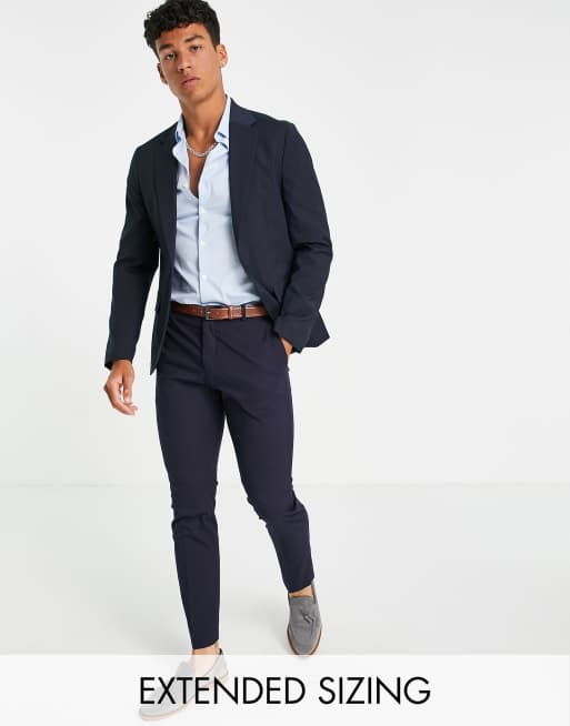 ASOS DESIGN skinny suit jacket in navy