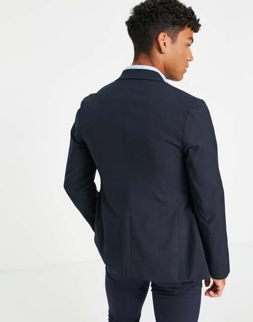 ASOS DESIGN skinny suit jacket in navy | ASOS