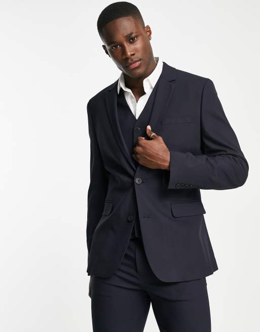 Navy hotsell skinny suit