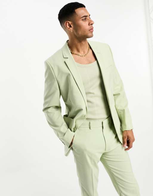 Lime green 2025 suit jacket