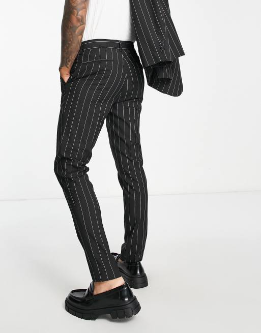 Black pants hotsell with stripes