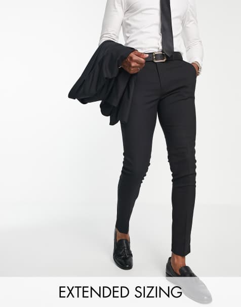ASOS DESIGN skinny suit pants in black - view 1