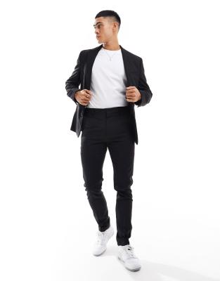 Asos Design Skinny Suit Pants In Black