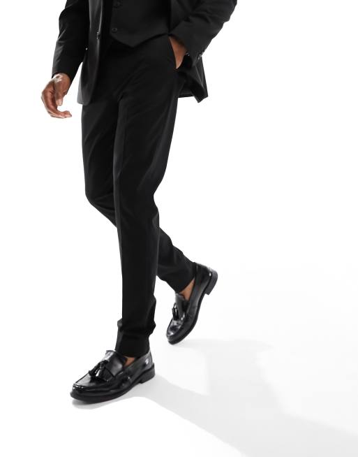 ASOS DESIGN skinny suit pants in black