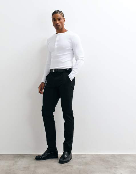 ASOS DESIGN skinny suit trousers in black
