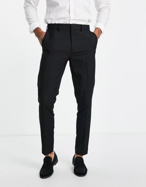 ASOS DESIGN skinny suit pants in black pvc