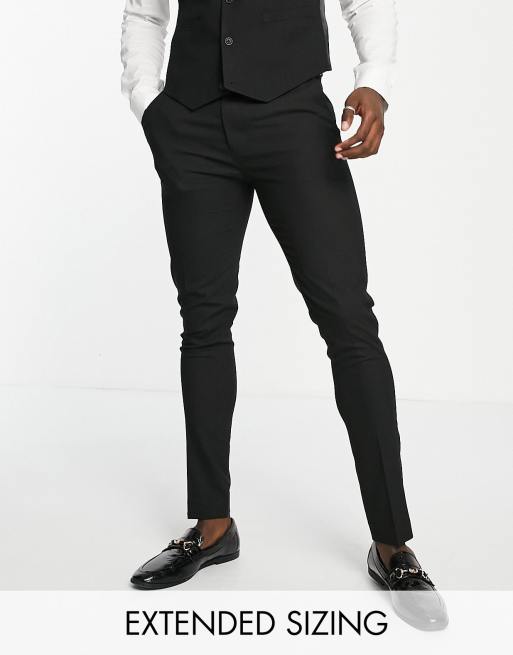 ASOS DESIGN skinny suit pants in black