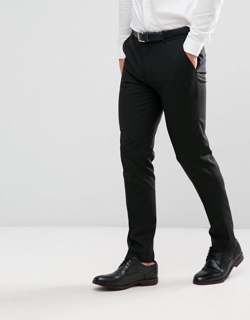 ASOS DESIGN skinny suit pants in black