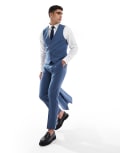 [ASOS DESIGN] ASOS DESIGN skinny suit pants in blue W36 L34 Mid blue
