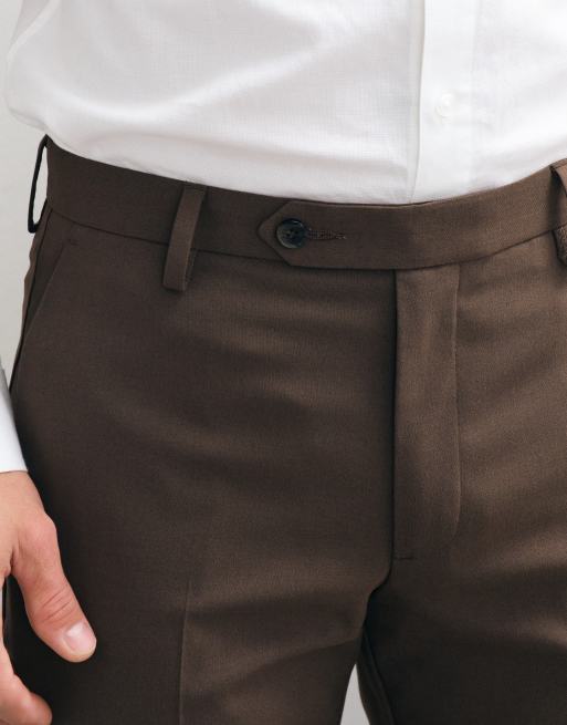 ASOS DESIGN skinny suit pants in dark brown, 5 of 5