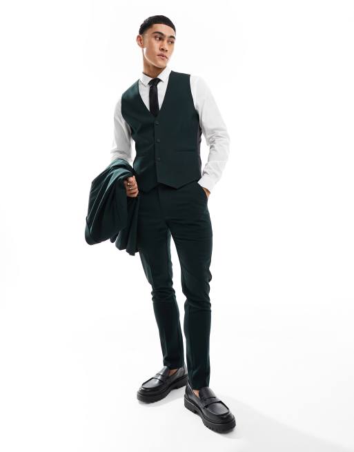black dress pants with grey vest Black Suit Gray Vest