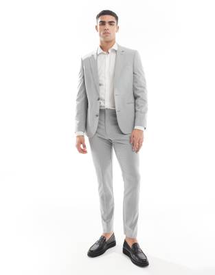 Asos Design Skinny Suit Pants In Gray