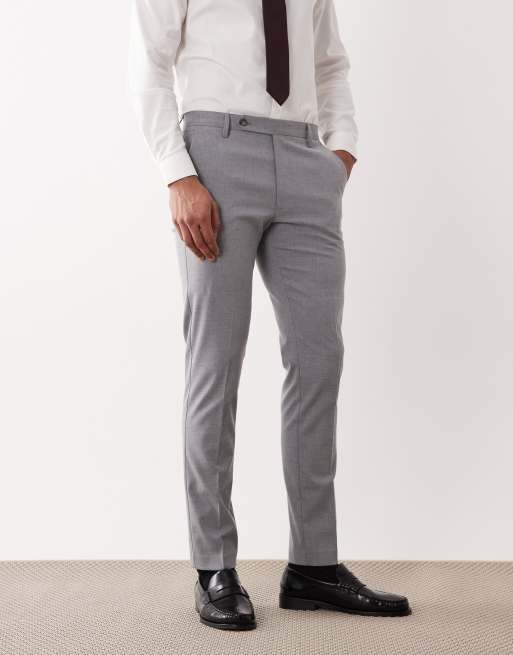 ASOS DESIGN skinny suit pants in gray, 2 of 5