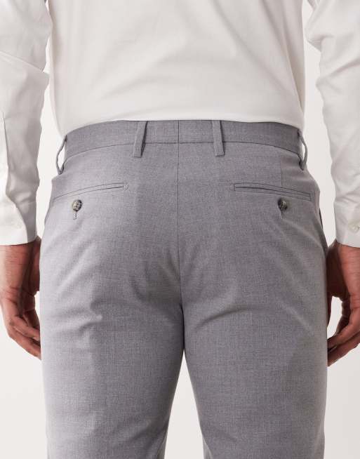 ASOS DESIGN skinny suit pants in gray, 4 of 5