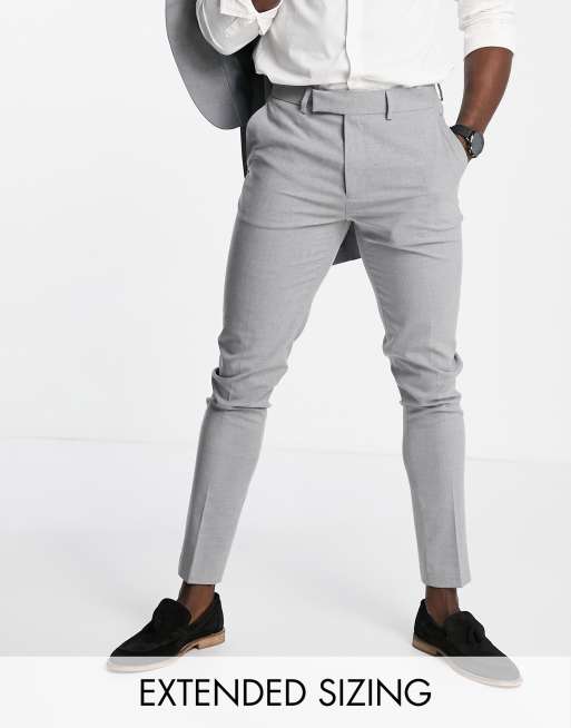 ASOS DESIGN skinny suit pants in gray