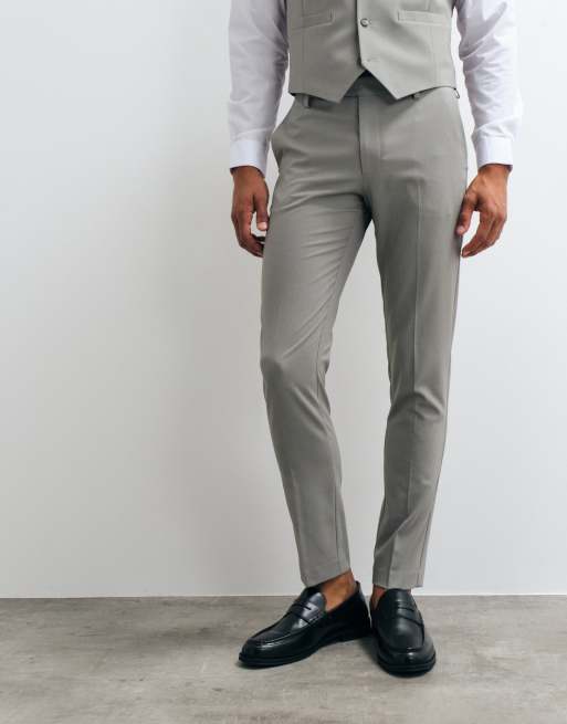 ASOS DESIGN skinny suit pants in grey, 2 of 5