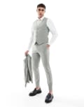 [ASOS DESIGN] ASOS DESIGN skinny suit pants in light green W34 L32 Sage green