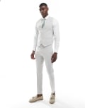 [ASOS DESIGN] ASOS DESIGN skinny suit pants in light grey W30 L30 Light grey