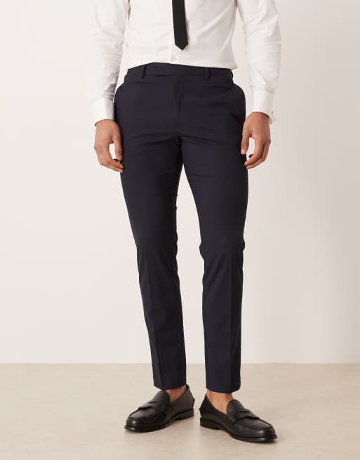 ASOS DESIGN skinny suit pants in navy, 2 of 5