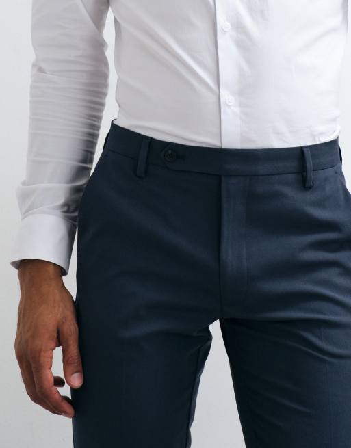 ASOS DESIGN skinny suit pants in navy, 3 of 5