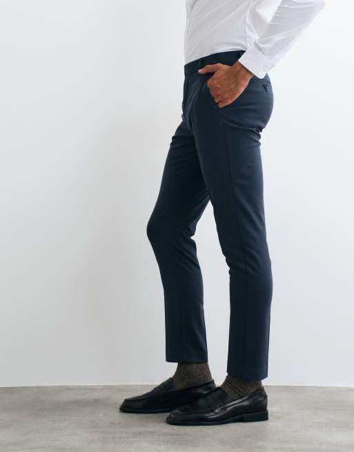 ASOS DESIGN skinny suit pants in navy, 4 of 5