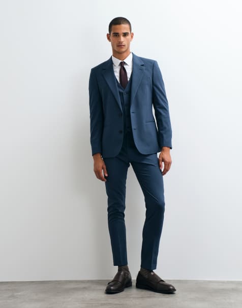 ASOS DESIGN skinny suit pants in navy - view 1