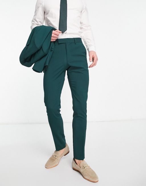 ASOS Super Skinny Camo Joggers in Green for Men