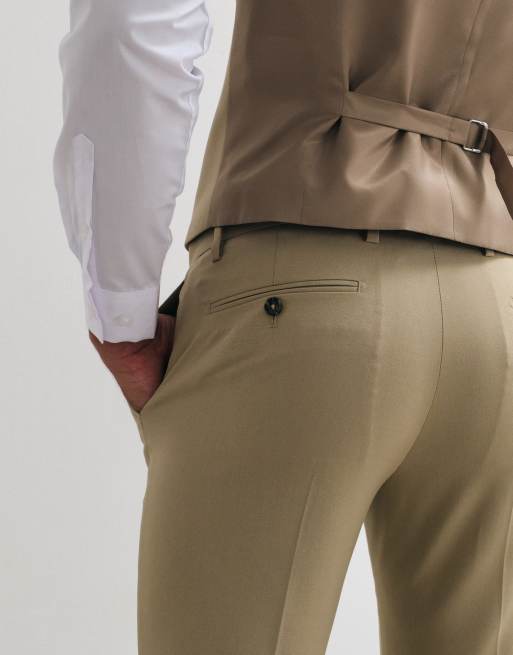 ASOS DESIGN skinny suit pants in stone, 5 of 5