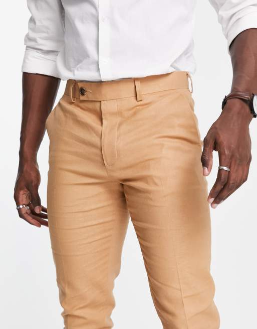 Tan skinny 2025 dress pants