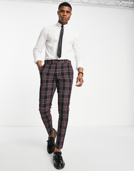 Tartan on sale pants asos