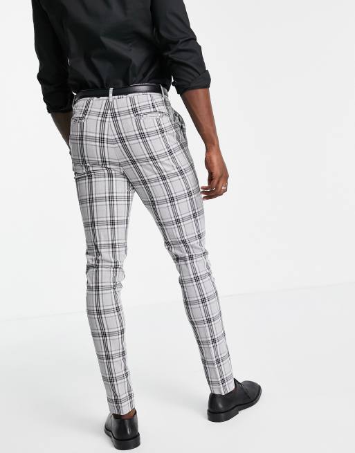 ASOS DESIGN skinny suit pants in gray