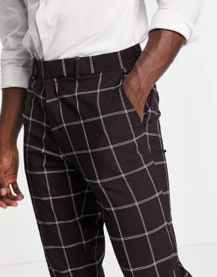 plaid pants mens asos