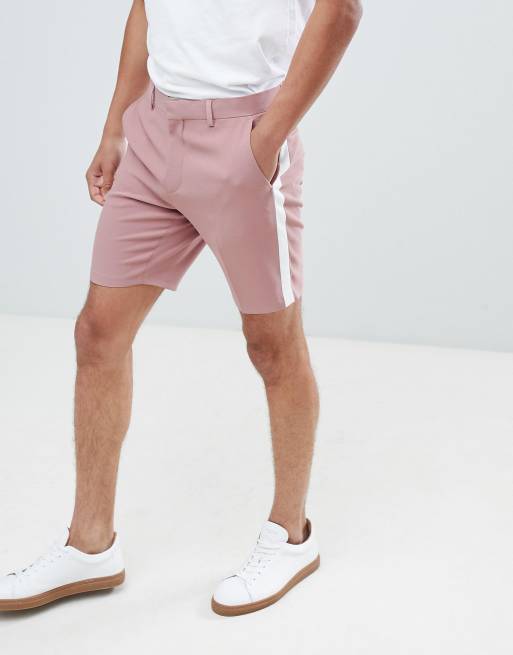 Pink shorts with store white trim