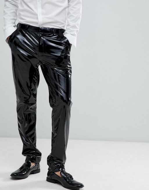 Vinyl trousers sale men