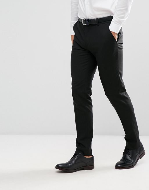 ASOS DESIGN skinny suit trouser in black