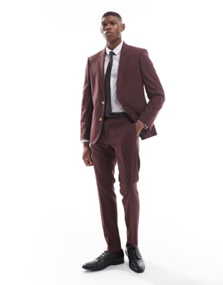 ASOS DESIGN ASOS DESIGN skinny suit trousers in brown