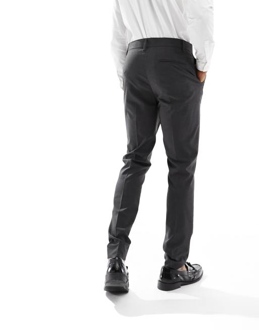 ASOS DESIGN skinny suit trousers in charcoal, 4 of 5