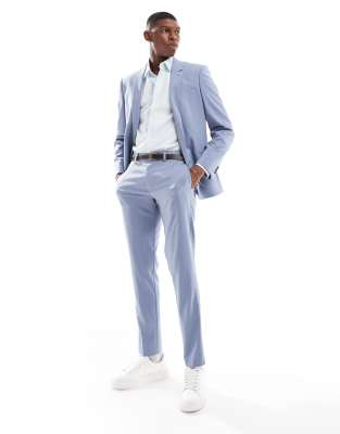 ASOS DESIGN skinny suit trousers in dusty blue