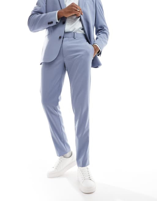 ASOS DESIGN skinny suit trousers in dusty blue, 2 of 5