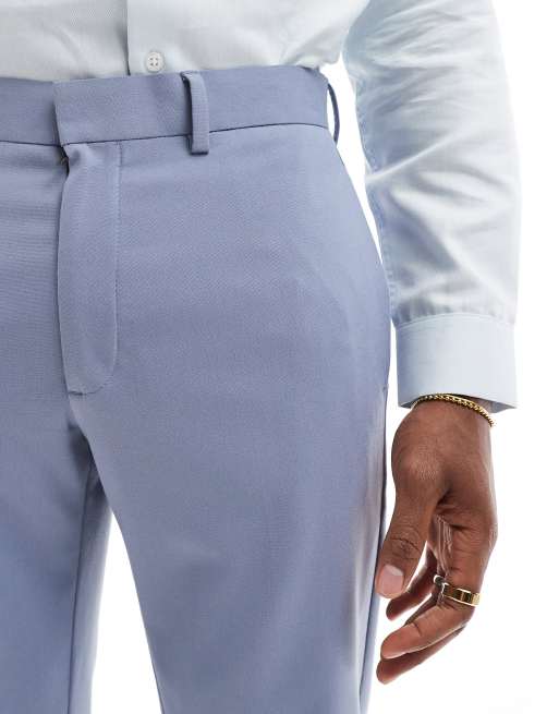 ASOS DESIGN skinny suit trousers in dusty blue, 4 of 5
