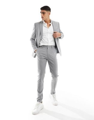 ASOS DESIGN skinny suit trousers in grey