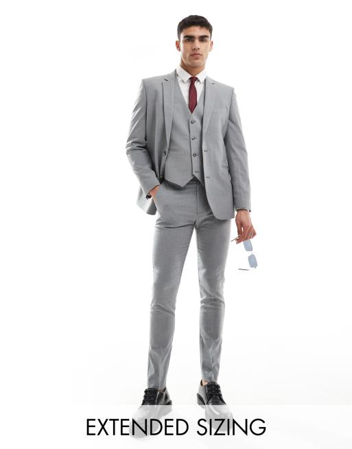 ASOS DESIGN skinny suit trousers in grey